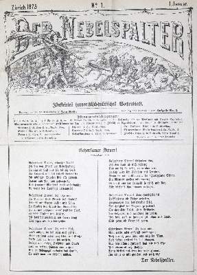 Bild Nr.1: 124-1386 Nebelspalter, Der.: (Literatur und illustrierte Bücher 20.Jahrhundert - Alte Literatur in modernen Ausgaben)