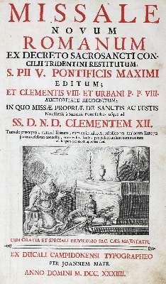 Bild Nr.1: 124-140 Missale Novum Romanum.: (Gesangbücher)