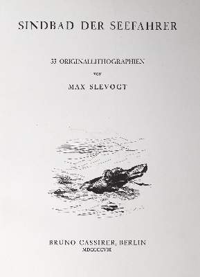 Bild Nr.1: 124-1428 Slevogt,M.: (Literatur und illustrierte Bücher 20.Jahrhundert - Alte Literatur in modernen Ausgaben)