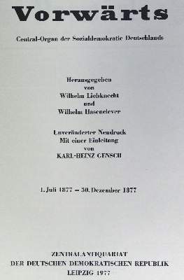Bild Nr.1: 124-1439 Vorwärts.: (Literatur und illustrierte Bücher 20.Jahrhundert - Alte Literatur in modernen Ausgaben)