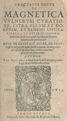 Bild Nr.1: 124-1480 Goclenius,R. (d.i. R.Göckel).: (Medizin)