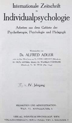 Bild Nr.1: 124-1497 Adler,A. (Hrsg.).: (Medizin, Psychologie)