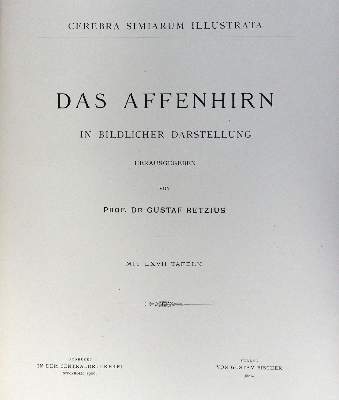 Bild Nr.1: 124-1501 Retzius,G. (Hrsg.).: (Medizin)