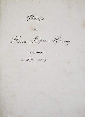 Bild Nr.1: 124-1506 Hering,E.v.: (Medizin, Veterinärmedizin, Handschriften)
