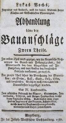 Bild Nr.2: 124-1546 Voch,L.: (Verschiedene Gebiete - Varia, Bauwesen)