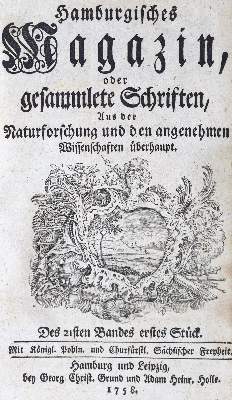 Bild Nr.1: 124-1567 Hamburgisches Magazin,: (Verschiedene Gebiete - Varia)