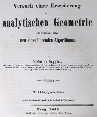 Bild Nr.1: 124-1577 Doppler,C.: (Verschiedene Gebiete - Varia, Mathematik)