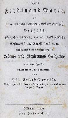 Bild Nr.1: 124-1663 Lipowsky,F.J.: (Deutschland, Bayern)
