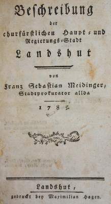 Bild Nr.1: 124-1692 Meidinger,F.S.: (Deutschland, Landshut)
