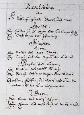 Bild Nr.1: 124-1728 Rechnungsbuch.: (Deutschland, Schüpfergrund, Handschriften)