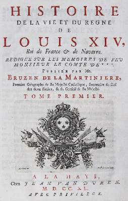 Bild Nr.1: 124-1751 Bruzen de La Martiniere,(A.A.).: (Frankreich, Louis XIV.)
