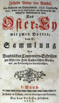 Bild Nr.1: 124-18 Bandel,J.A.v.: (Alte Drucke, Handschriften und Theologie)