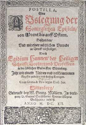 Bild Nr.1: 124-180 Hunnius,A.: (Alte Drucke, Handschriften und Theologie)