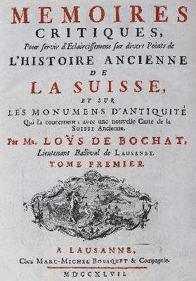 Bild Nr.2: 124-1821 Loys de Bochat,(C.G.).: (Schweiz)