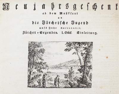 Bild Nr.4: 124-1823 Neujahrsblätter.: (Schweiz)