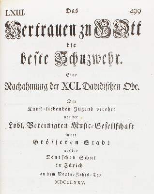 Bild Nr.8: 124-1823 Neujahrsblätter.: (Schweiz)
