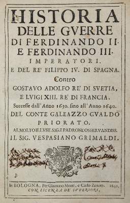 Bild Nr.1: 124-1866 Gualdo,Priorato G.: (Verschiedene Länder - Geschichte, Dreissigjähriger Krieg)