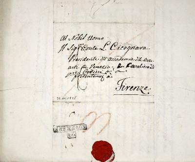 Bild Nr.2: 124-1931 Cicognara, Leopoldo Conte: (Autographen)