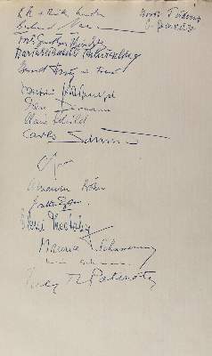 Bild Nr.2: 124-1935 Gästebuch: (Autographen)