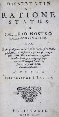 Bild Nr.2: 124-194 Lapide,H.de (d.i. B.P.de Chemnitz).: (Alte Drucke, Handschriften und Theologie)