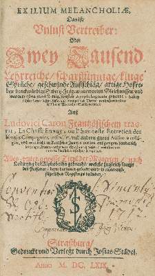 Bild Nr.2: 124-198 Lehmann,C.: (Alte Drucke, Handschriften und Theologie)