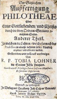 Bild Nr.1: 124-202 Lohner,T.: (Alte Drucke, Handschriften und Theologie)