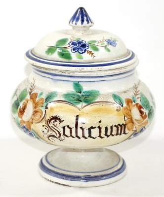Bild Nr.1: 124-2063 Apotheken Standgefäß.: (Apothekenwesen, Albarello)