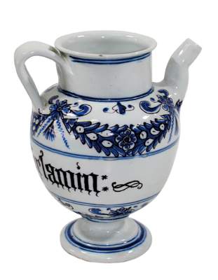 Bild Nr.1: 124-2066 Sirupkanne wohl Firenze: (Apothekenwesen, Albarello)