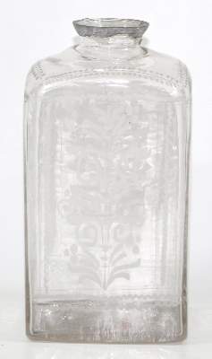 Bild Nr.1: 124-2071 Schnapsflasche wohl Böhmen: (Apothekenwesen, Glas)