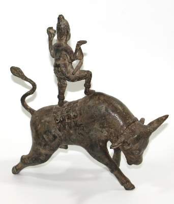Bild Nr.2: 124-2087 Buddha auf Stier: (Asiatika)