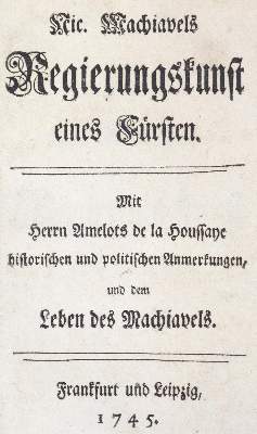 Bild Nr.1: 124-211 Machiavelli,N.: (Alte Drucke, Handschriften und Theologie)