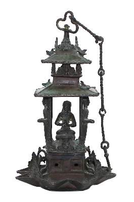 Bild Nr.1: 124-2110 Große Öllampe.: (Asiatika)