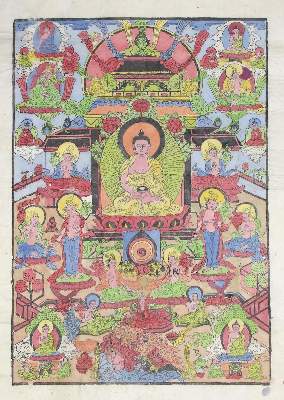 Bild Nr.25: 124-2114 Holzpanel Indien.: (Asiatika)