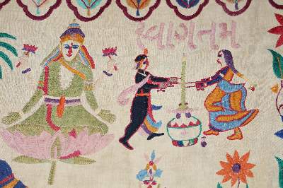 Bild Nr.2: 124-2127 Kantha Türbehang.: (Asiatika)