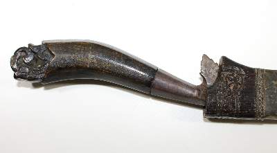 Bild Nr.3: 124-2134 Messer mit Nashorngriff: (Asiatika)