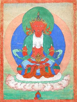 Bild Nr.1: 124-2135 Miniaturthangka.: (Asiatika)
