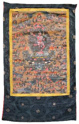 Bild Nr.1: 124-2150 Mahakala, der Schützer.: (Asiatika, Thangka)