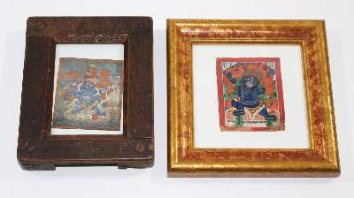 Bild Nr.2: 124-2152 Miniaturthangkas: (Asiatika, Thangka)