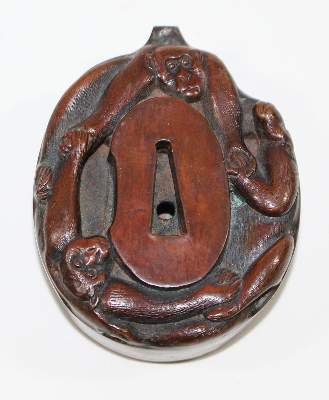 Bild Nr.1: 124-2157 Tsuba als Öllampe: (Asiatika)