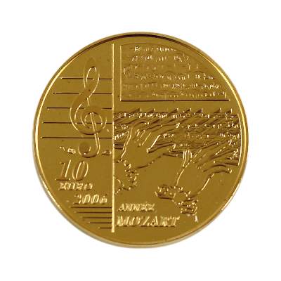 Bild Nr.1: 124-2169 10 Euro Gold Mozart: (Münzen und Medaillen)