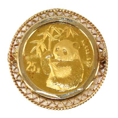 Bild Nr.1: 124-2170 1/4 oz. Goldpanda 1995: (Münzen und Medaillen)