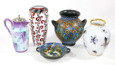 Bild Nr.1: 124-2193 Gouda Vase,: (Porzellan u. Keramik)