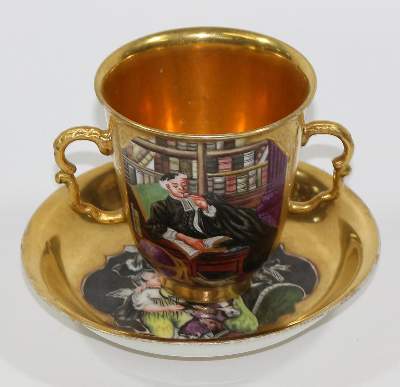 Bild Nr.7: 124-2198 Meissen Doppelhenkeltasse: (Porzellan u. Keramik, Meissen)