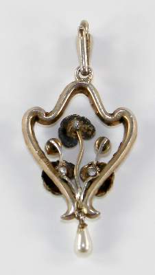 Bild Nr.2: 124-2219 Jugendstilanhänger.: (Schmuck, Anhänger)