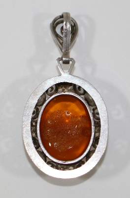 Bild Nr.2: 124-2221 Jugendstil Bernsteinanhänger: (Schmuck, Anhänger)