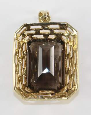 Bild Nr.3: 124-2226 Prächtiger Rauchtopas: (Schmuck, Anhänger)