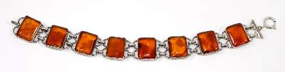Bild Nr.1: 124-2230 Art Deko Bernsteinarmband: (Schmuck, Armreifen)