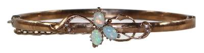 Bild Nr.1: 124-2231 Jugendstil-Armreif 585 GG: (Schmuck, Armreifen)