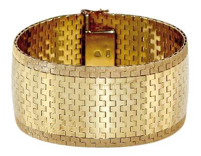 Bild Nr.1: 124-2236 Prächtiges 585 Goldarmband.: (Schmuck, Armreifen)