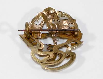 Bild Nr.2: 124-2243 Jugendstilbrosche: (Schmuck, Broschen)